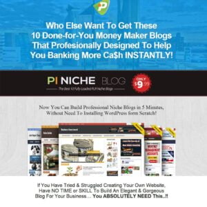 Instant Responsive Niche WP Website With Multiple Income Sources option- 10 in 1